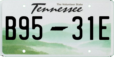 TN license plate B9531E