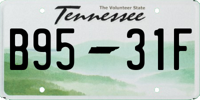 TN license plate B9531F