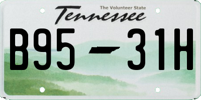 TN license plate B9531H