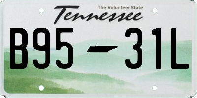 TN license plate B9531L