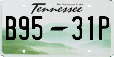 TN license plate B9531P
