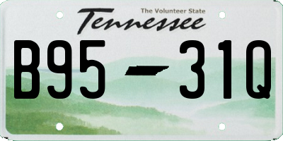TN license plate B9531Q