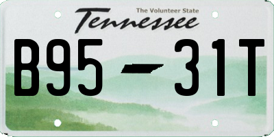 TN license plate B9531T