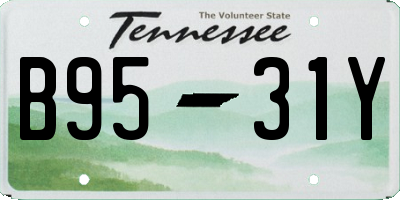TN license plate B9531Y