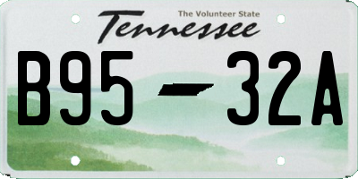 TN license plate B9532A