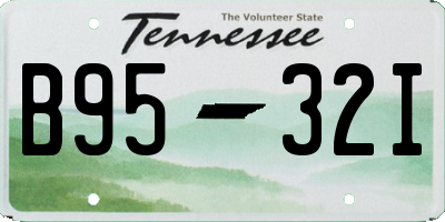 TN license plate B9532I