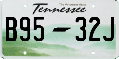 TN license plate B9532J