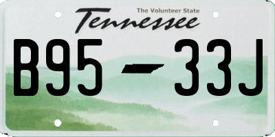 TN license plate B9533J