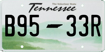 TN license plate B9533R