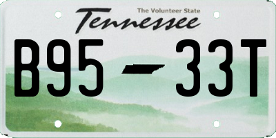 TN license plate B9533T