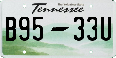 TN license plate B9533U