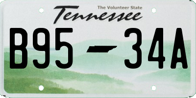 TN license plate B9534A