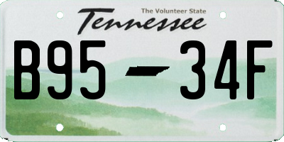 TN license plate B9534F