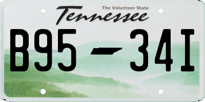 TN license plate B9534I