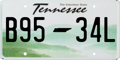 TN license plate B9534L
