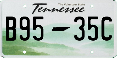 TN license plate B9535C