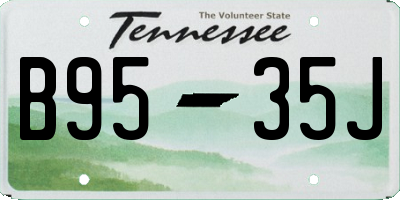 TN license plate B9535J