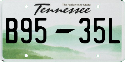 TN license plate B9535L