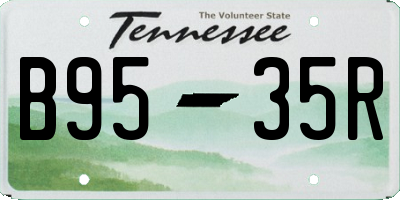 TN license plate B9535R