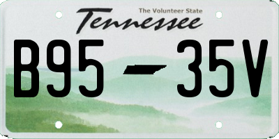 TN license plate B9535V