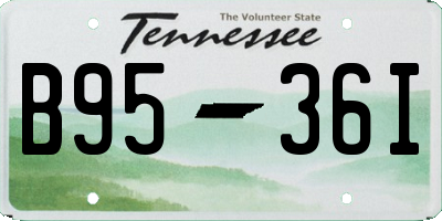 TN license plate B9536I
