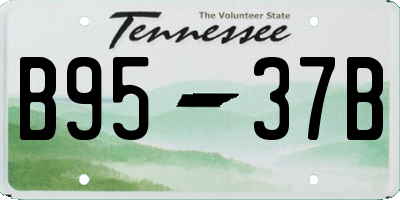 TN license plate B9537B