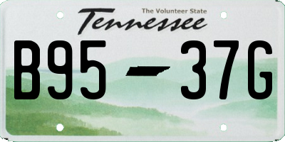 TN license plate B9537G