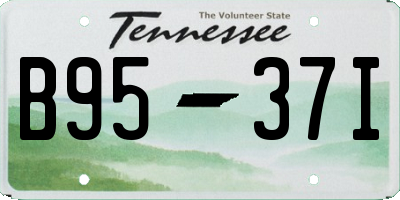TN license plate B9537I