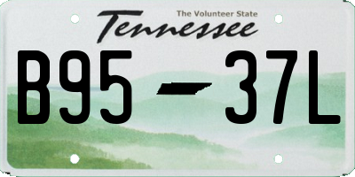 TN license plate B9537L