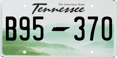 TN license plate B9537O
