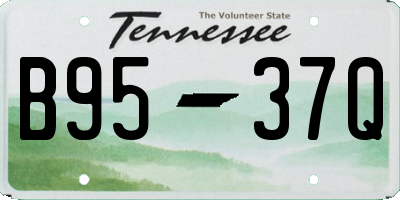 TN license plate B9537Q