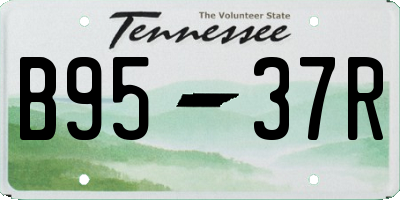 TN license plate B9537R