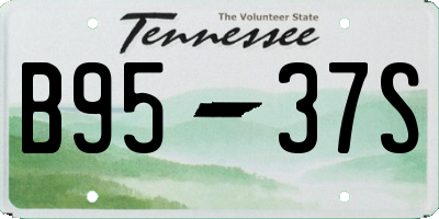 TN license plate B9537S