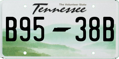 TN license plate B9538B