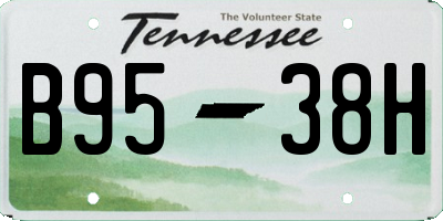 TN license plate B9538H