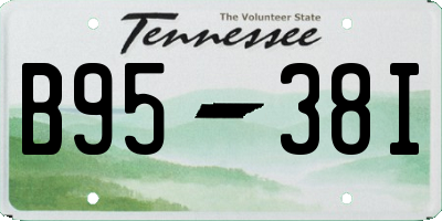 TN license plate B9538I