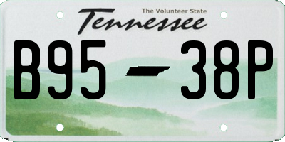 TN license plate B9538P