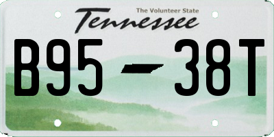 TN license plate B9538T