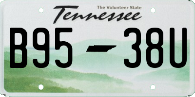 TN license plate B9538U