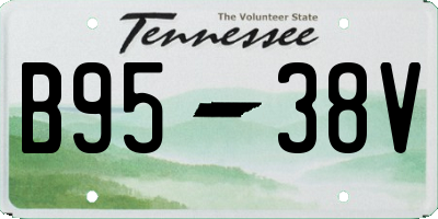 TN license plate B9538V