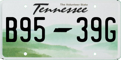 TN license plate B9539G