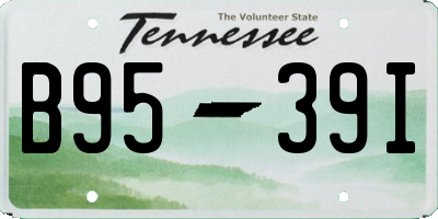 TN license plate B9539I