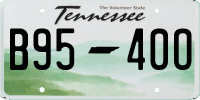 TN license plate B9540O