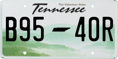 TN license plate B9540R