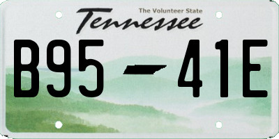 TN license plate B9541E