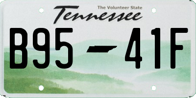 TN license plate B9541F
