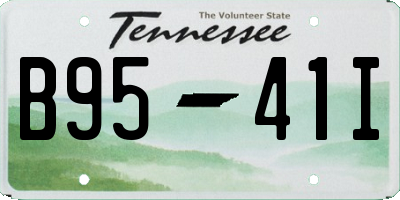 TN license plate B9541I