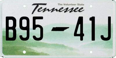 TN license plate B9541J