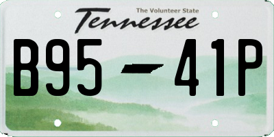 TN license plate B9541P