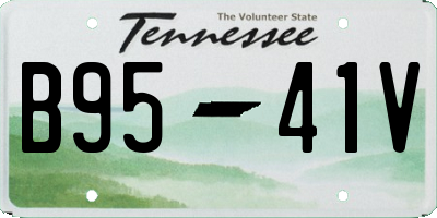 TN license plate B9541V